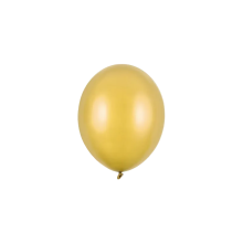 100 Miniballons - Ø 12cm - Metallic - Gold