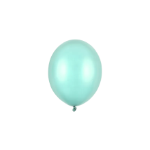 100 Miniballons - Ø 12cm - Metallic - Mint