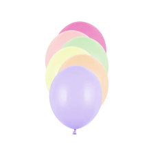 100 Miniballons - Ø 12cm - Pastell - Bunt