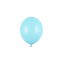 100 Miniballons - Ø 12cm - Pastell - Hellblau