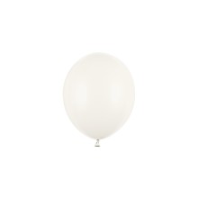 100 Miniballons - Ø 12cm - Pastel AltWeiß