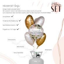 Helium Set - Herzlich Willkommen Greenery