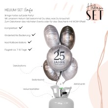 Helium Set - 25 Jahre Silver Stripes