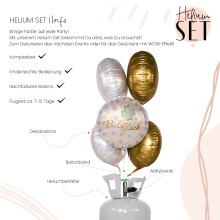 Helium Set - Viel Glück Kleeblatt