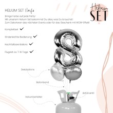 Helium Set - Silver Eight
