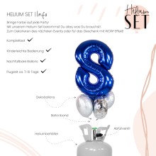 Helium Set - Blue Eight