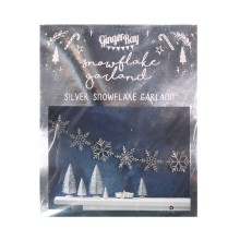 1 Garland - Silver Snowflakes