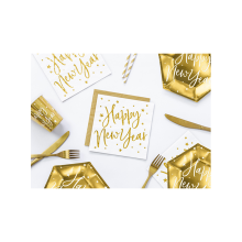 20 Servietten Trend - 33cm - Metallic Gold