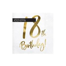 20 Servietten Trend - 33cm - 18th Birthday