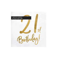 20 Servietten Trend - 33cm - 21th Birthday
