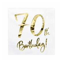 20 Servietten Trend - 33cm - 70th Birthday
