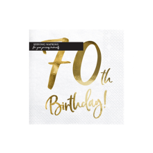 20 Servietten Trend - 33cm - 70th Birthday