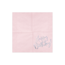 20 Servietten Trend - 33cm - Happy Birthday Shine