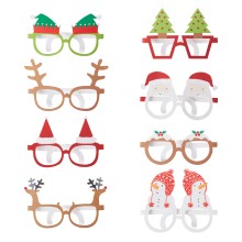 8 Novelty Christmas Glasses
