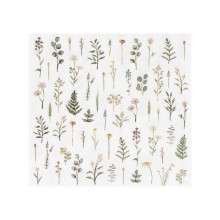 16 Paper Napkin - Floral Print - Cocktail