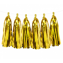 1 Tasselgirlande - 1,5m - Gold