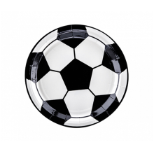6 Pappteller Trend - Ø 18cm - Football
