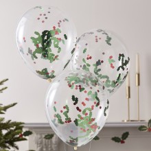 5 Balloons - Pet Holly Confetti