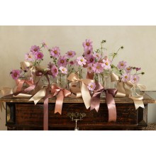 1 Ballonband - Satin - Altrosa Dunkel - 38mm