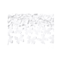 1 Konfettikanone XL - 60cm - Papier - Butterflies - Weiß