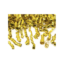 1 Konfettikanone - 40cm - Metallic - Luftschlangen - Gold