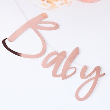 1 Backdrop - Baby Shower - Rose Gold