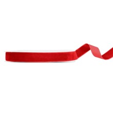 1 Ballonband - Velour - Rot - 15mm