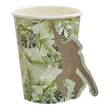 8 Paper Cups - Pop Out Monkey - Printed