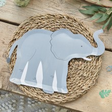 8 Eco Paper Plate - Elephant