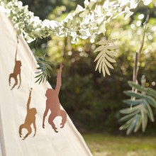 1 Backdrop - Hanging Monkey and Leaf Jungle Backdrop