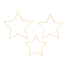 1 Dekoset - Hanging - Mixed Stars