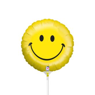 10 Miniballoons Airfilled - Smiley Face (Unverpackt)