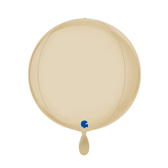 1 Balloon 4D - Globe - Satin Cream
