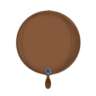 1 Balloon 4D - Globe - Satin Chocolate