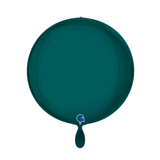 1 Balloon 4D - Globe - Satin Emerald Green