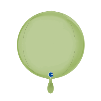 1 Balloon 4D - Globe - Satin Olive Green