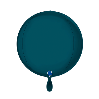 1 Balloon 4D - Globe - Satin Petrol Blue