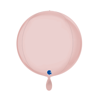 1 Balloon 4D - Globe - Satin Pastel Pink