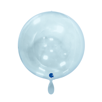 1 Balloon 4D - Globe - Transparent Blue