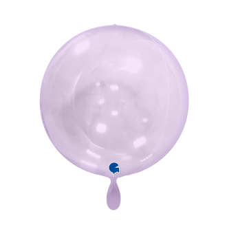 1 Balloon 4D - Globe - Transparent Lilac