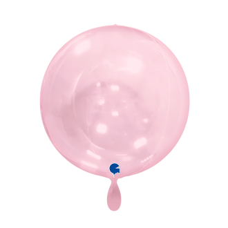 1 Balloon 4D - Globe - Transparent Pink