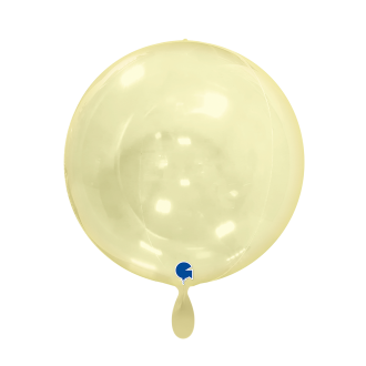 1 Balloon 4D - Globe - Transparent Yellow
