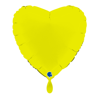 1 Balloon - Heart - Matte Lime Green