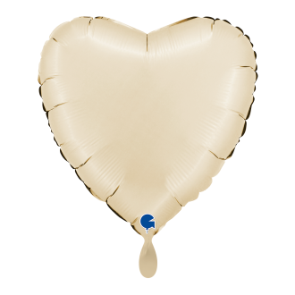 1 Balloon - Heart - Satin Cream