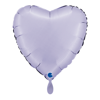 1 Balloon - Heart - Satin Lilac