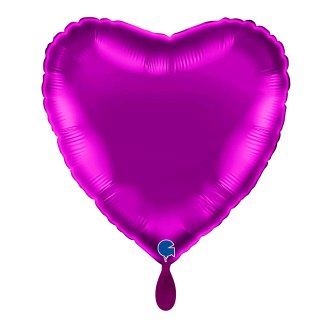 1 Balloon - Heart - Purple