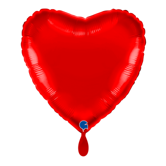 1 Balloon - Heart - Red