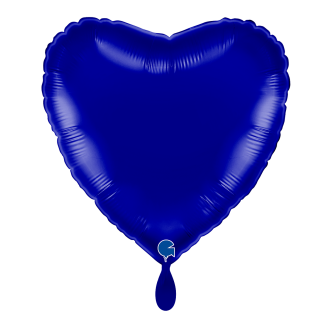 1 Balloon - Heart - Blue Capri