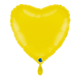 1 Balloon - Heart - Pastel Yellow