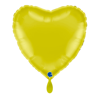 1 Balloon - Heart - Yellow